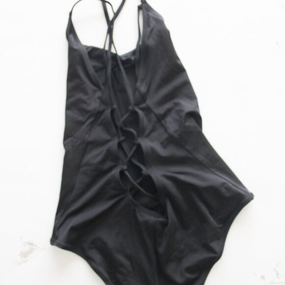 H&M Black One Piece Swimsuit Size US 8 EUR 38 - Picture 2 of 4